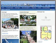 Tablet Screenshot of ostseebad-boltenhagen.de